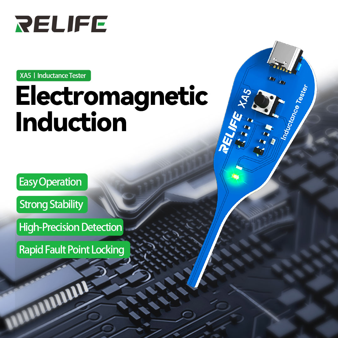 Co Detector Plug - เครื่องมือตรวจสอบคอยล์เมนบอร์ด Relife XA5 เครื่องตรวจจับตัวเหนี่ยวนำสำหรับซ่อมแซม PC เครื่องมือตรวจสอบข้อบกพร่องด้วยการเหนี่ยวนำแม่เหล็กไฟฟ้าอย่างรวดเร็ว