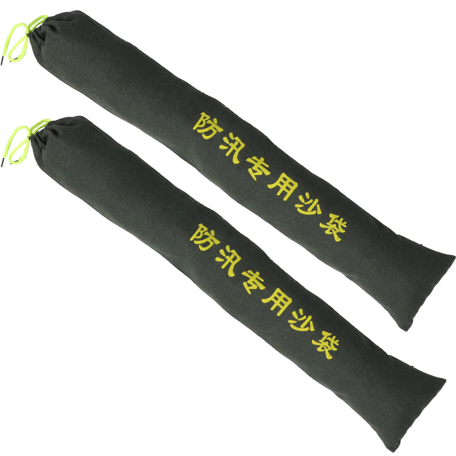 Flood Barrier Bag - ถุงทรายกันน้ำท่วมแบบผ้าใบหนา 2 ชิ้น พร้อมเชือกรูด สำหรับป้องกันน้ำท่วมบ้านและโรงรถ ทนทานสูง
