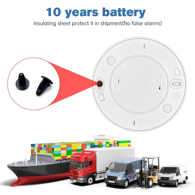 1 PC เครื่องตรวจจับควันคําเตือ - Smoke Detector Interconnected บทวิจารณ์และราคา