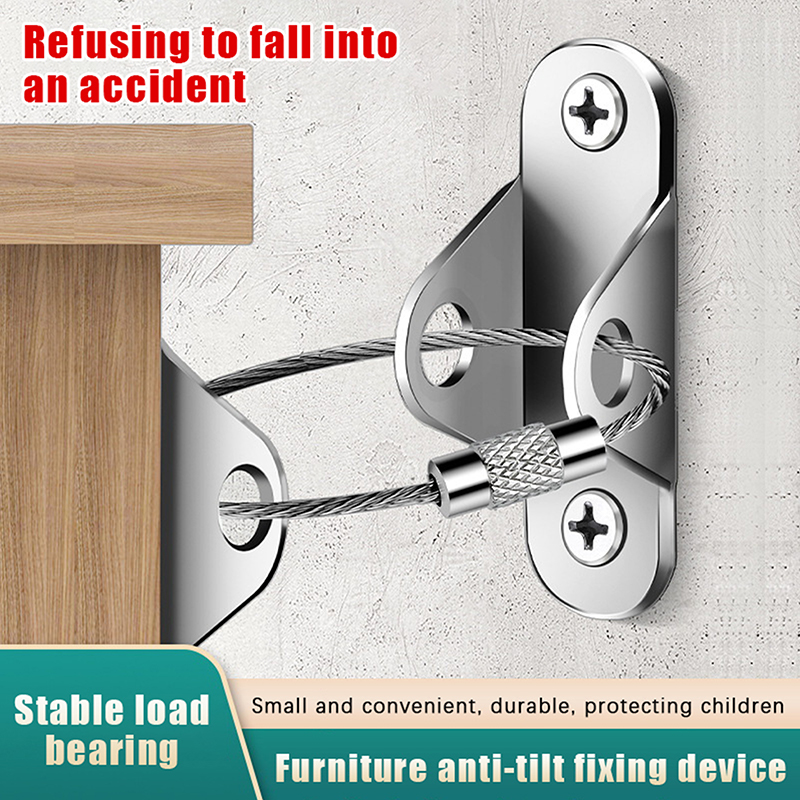 1 ชุด อุปกรณ์ยึดเฟอร์นิเจอร์ป้ - Earthquake Anchor Strap บทวิจารณ์และราคา