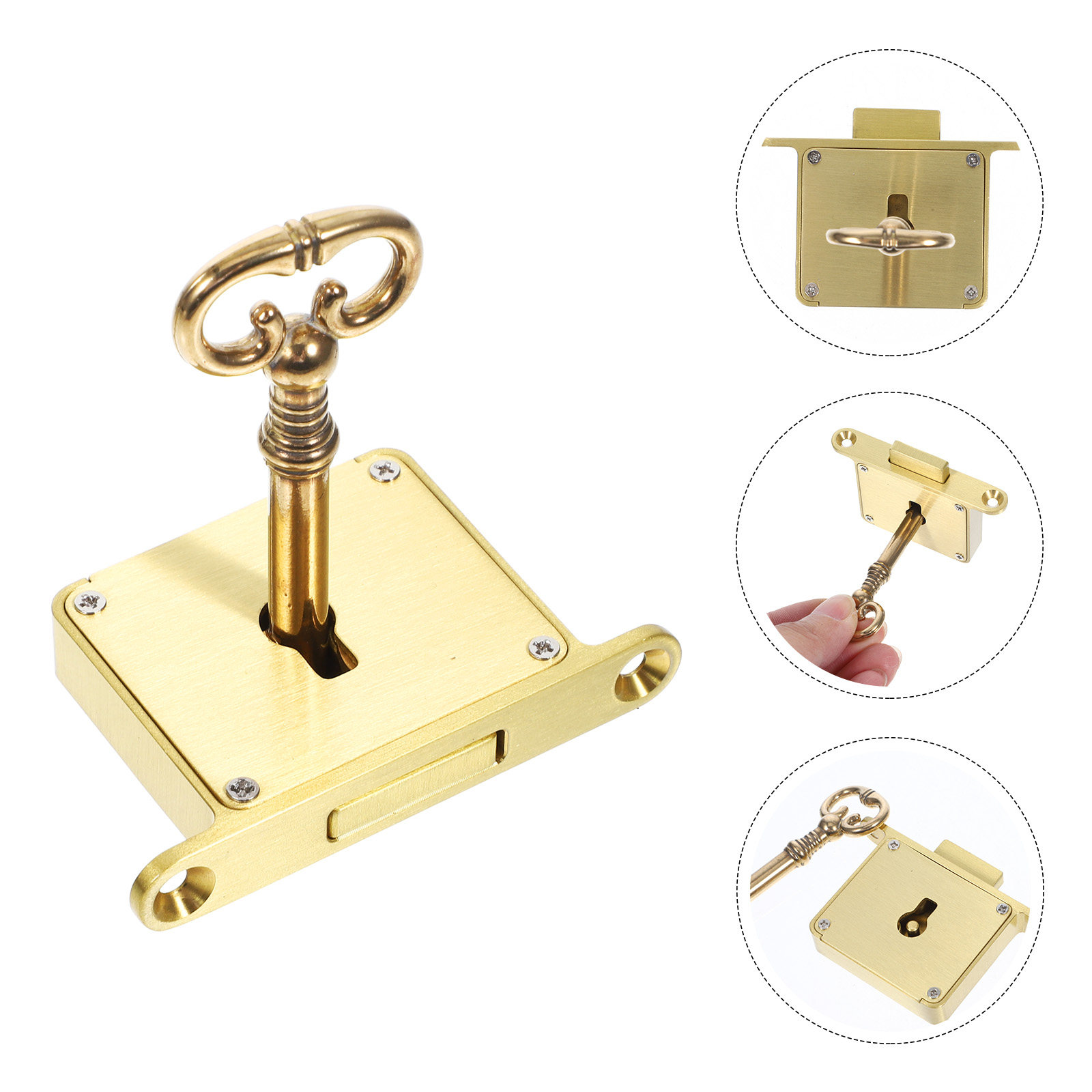 1 ชุด ตัวล็อคตู้ทองเหลืองแบบหน - Lockbox Key Secure บทวิจารณ์และราคา
