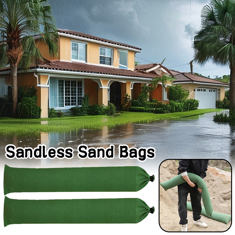 2 ชิ้นถุงทรายไร้ทรายป้องกันการ - Flood Barrier Bag บทวิจารณ์และราคา